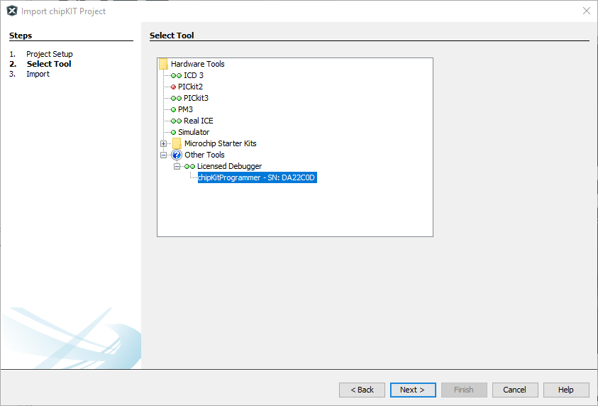  Select the appropriate programming tool. PGM Shown Here.